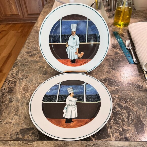 Crystal Cruises Chef Plates Set Guy Buffet Porcelain Fine Dining Special Edition - Picture 3 of 12